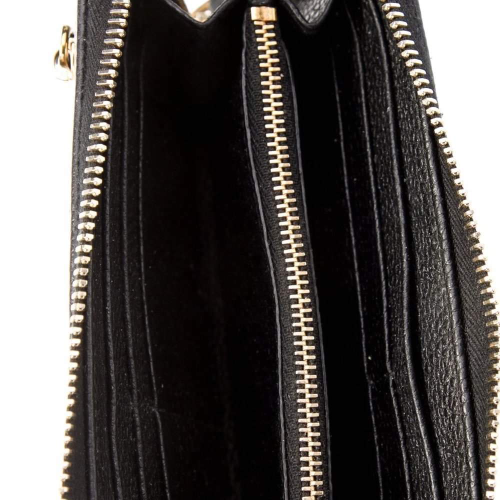 Prada Black Leather Wallet with Gold Accents - Picture 5 of 5